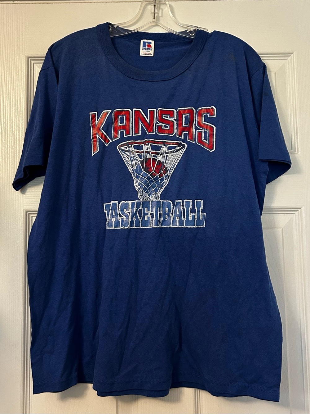Blue Kansas Basketball Tee